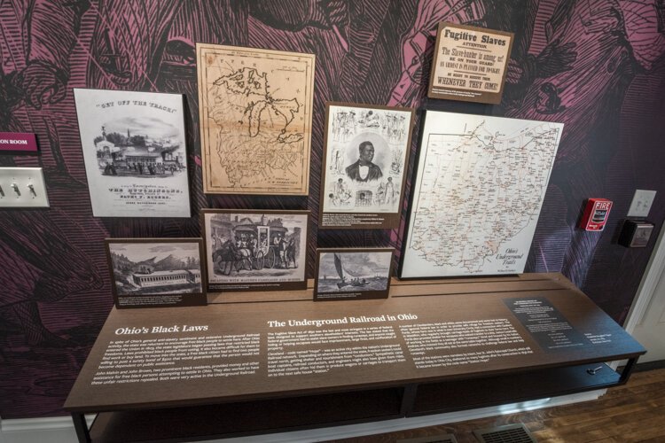 Cleveland Foundation Room display in the Cozad Bates House